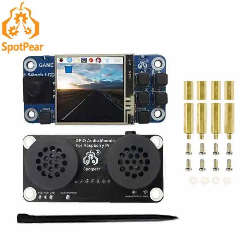Raspberry Pi Game LCD 1.54inch mini display 1.54 inch touchscreen with GPIO Audio Sound Card Module
Raspberry Pi Game LCD 1.54inch mini display 1.54 inch touchscreen with GPIO Audio Sound Card Module