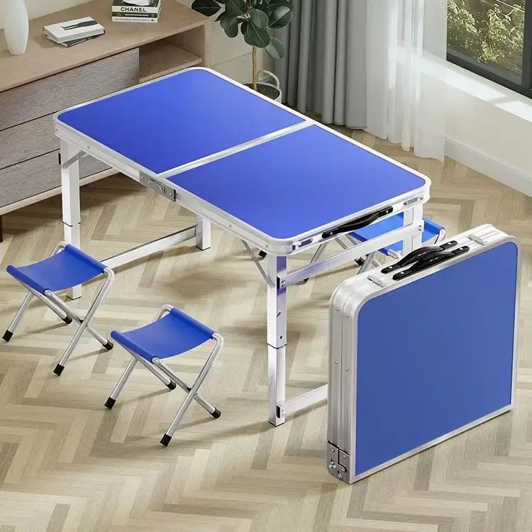 

Portable aluminum alloy folding outdoor table, picnic foldable camping table and chair set