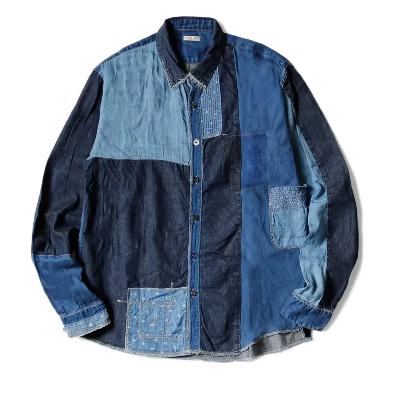 23SS KAPITAL Hirata and Hiroshi Japan Style New Arrival Denim Wash Print Patchwork Old Long-sleeved Loose Casual Shirt for Men
23SS KAPITAL Hirata and Hiroshi Japan Style New Arrival Denim Wash Print Patchwork Old Long-sleeved Loose Casual Shirt for Men