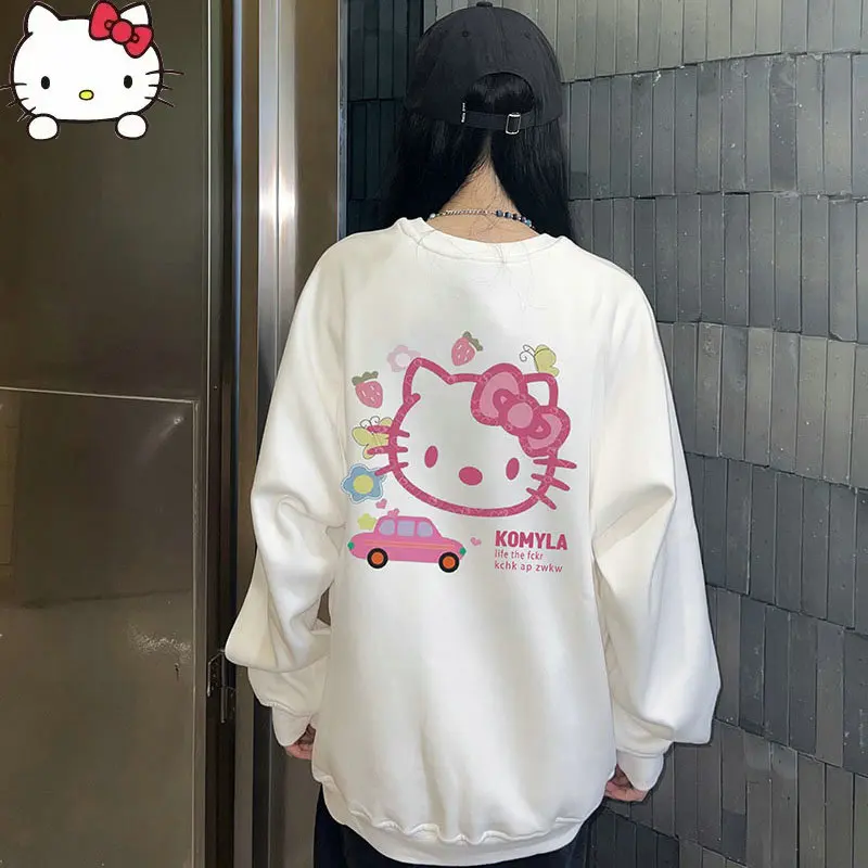 Sanrio Hello Kitty Sweater New Street Style Couple Sweatshirrt Girl Cute Loose Trendy Vintage Autumn Hoodie Fashion Sweatshirrt
Sanrio Hello Kitty Sweater New Street Style Couple Sweatshirrt Girl Cute Loose Trendy Vintage Autumn Hoodie Fashion Sweatshirrt