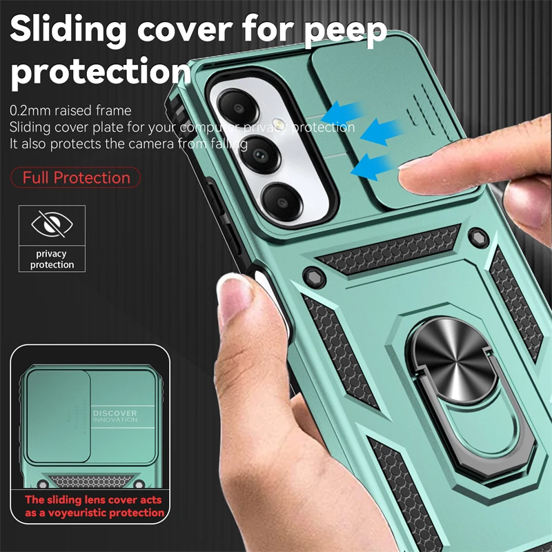 Sliding Push Window Case For Samsung Galaxy A05S Case Samsung A05S A05 A15 Cover Armor Shockproof Metal Holder Camera Protector
Sliding Push Window Case For Samsung Galaxy A05S Case Samsung A05S A05 A15 Cover Armor Shockproof Metal Holder Camera Protector