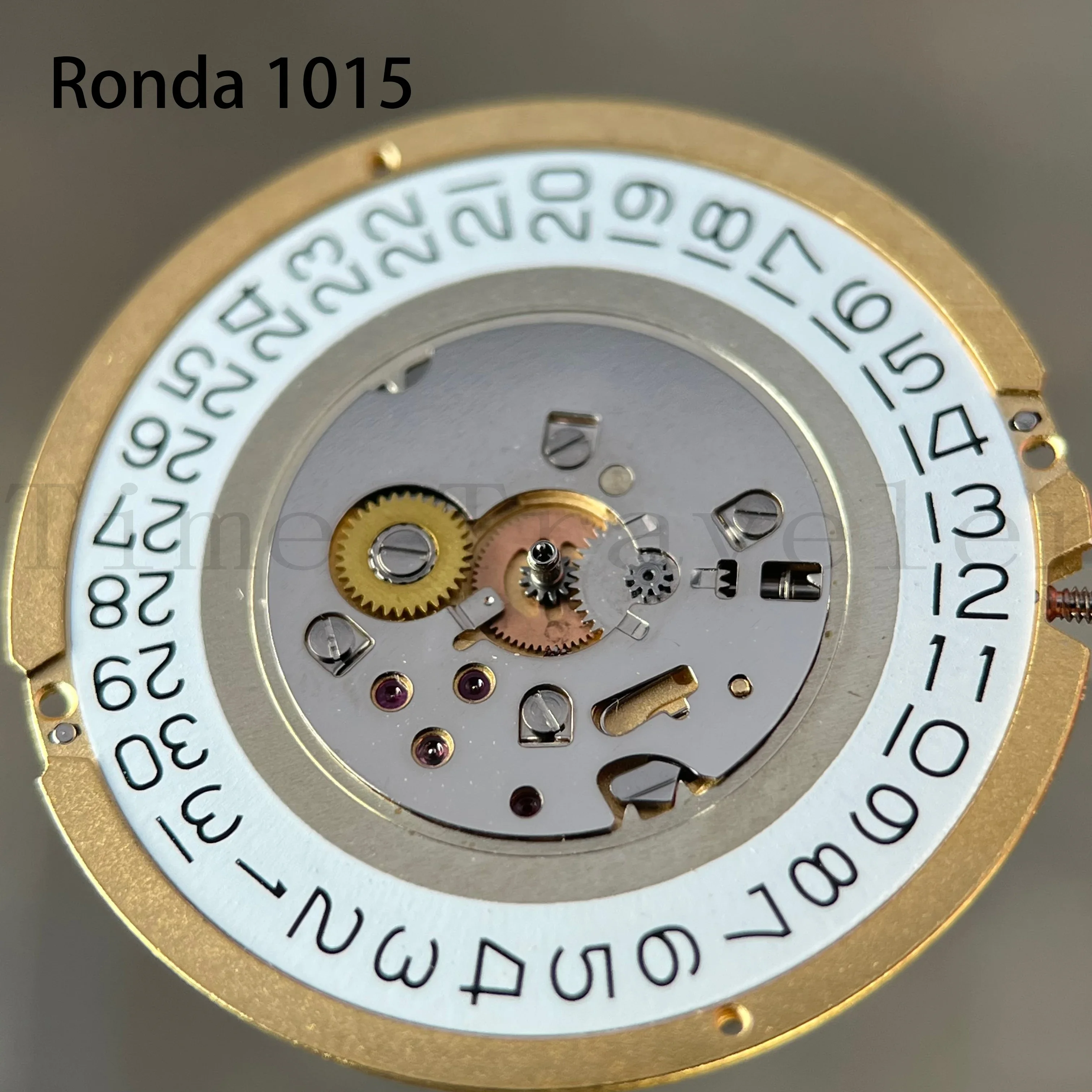 

Ronda Quartz Movement 1015 Eight Jewels Golden EOL R9 Top Brand Watch Parts Watchmaker Replace Acc with Battery 341 Reneta