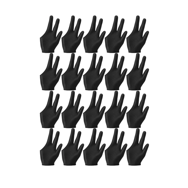 20Pcs Breathable Billiard Gloves Snooker Left Right Hand Gloves 3 Fingers Cue Gloves For Women Men Billiard Accessories
20Pcs Breathable Billiard Gloves Snooker Left Right Hand Gloves 3 Fingers Cue Gloves For Women Men Billiard Accessories