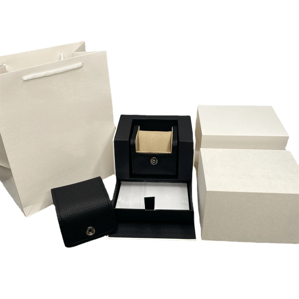 

Оптовая продажа с завода, оригинальная коробка для часов Iw из черной кожи с буклетчиком, роскошный бренд, Электронная карта, могут изготовить на заказ часы AAA, подарок