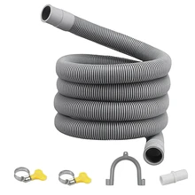 Drain Hose Extension Set Universal Washing Machine Hose 1.5M, Include Bracket Hose Connector And Hose Clamps Drain Hoses
Drain Hose Extension Set Universal Washing Machine Hose 1.5M, Include Bracket Hose Connector And Hose Clamps Drain Hoses