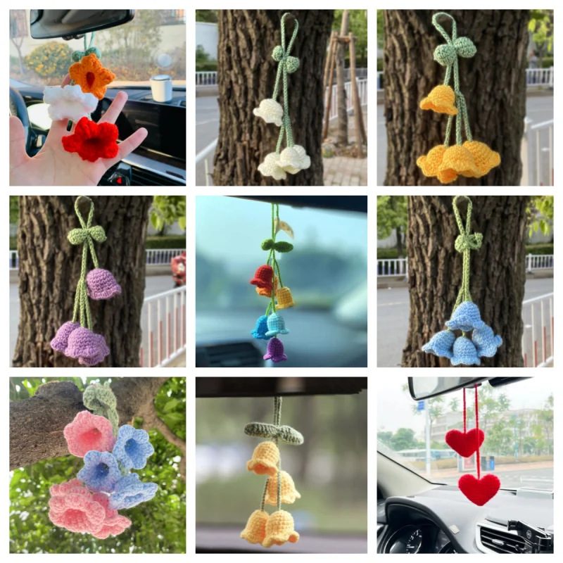 Hand-Knitted Bell Orchid Flower Pendant Car Rearview Mirror Decoration Key Ring Charms Gift
Hand-Knitted Bell Orchid Flower Pendant Car Rearview Mirror Decoration Key Ring Charms Gift