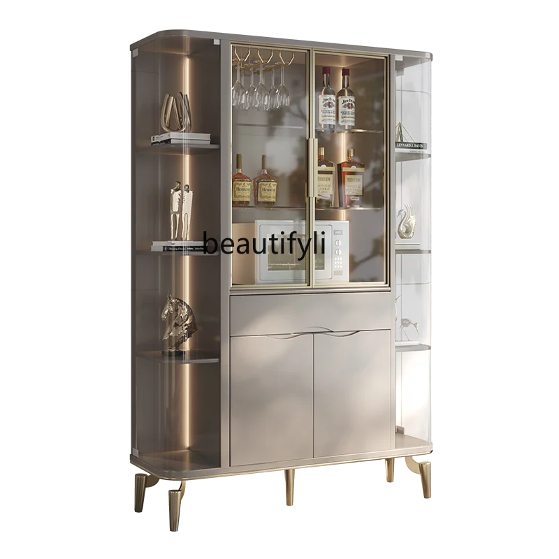 Light Luxury Sideboard Cabinet Modern Minimalist Living Room Wine Cabinet Storage Cabinet Glass Door Cupboard Wall Locker
Light Luxury Sideboard Cabinet Modern Minimalist Living Room Wine Cabinet Storage Cabinet Glass Door Cupboard Wall Locker