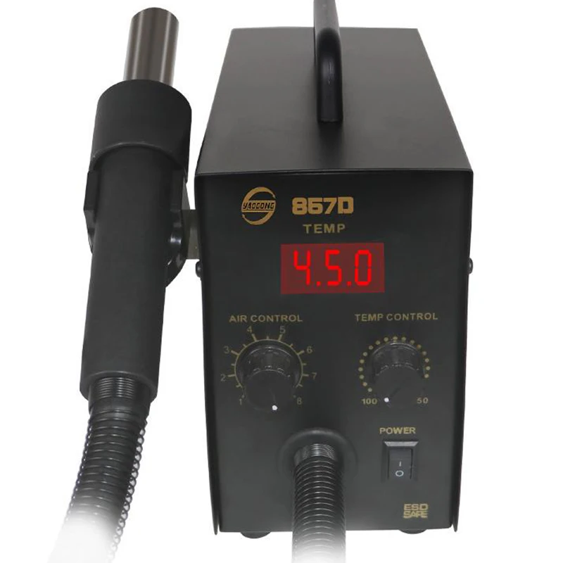 YAOGONG 857D Electronic maintenance tool for mobile phone with constant temperature and adjustable soldering table
YAOGONG 857D Electronic maintenance tool for mobile phone with constant temperature and adjustable soldering table