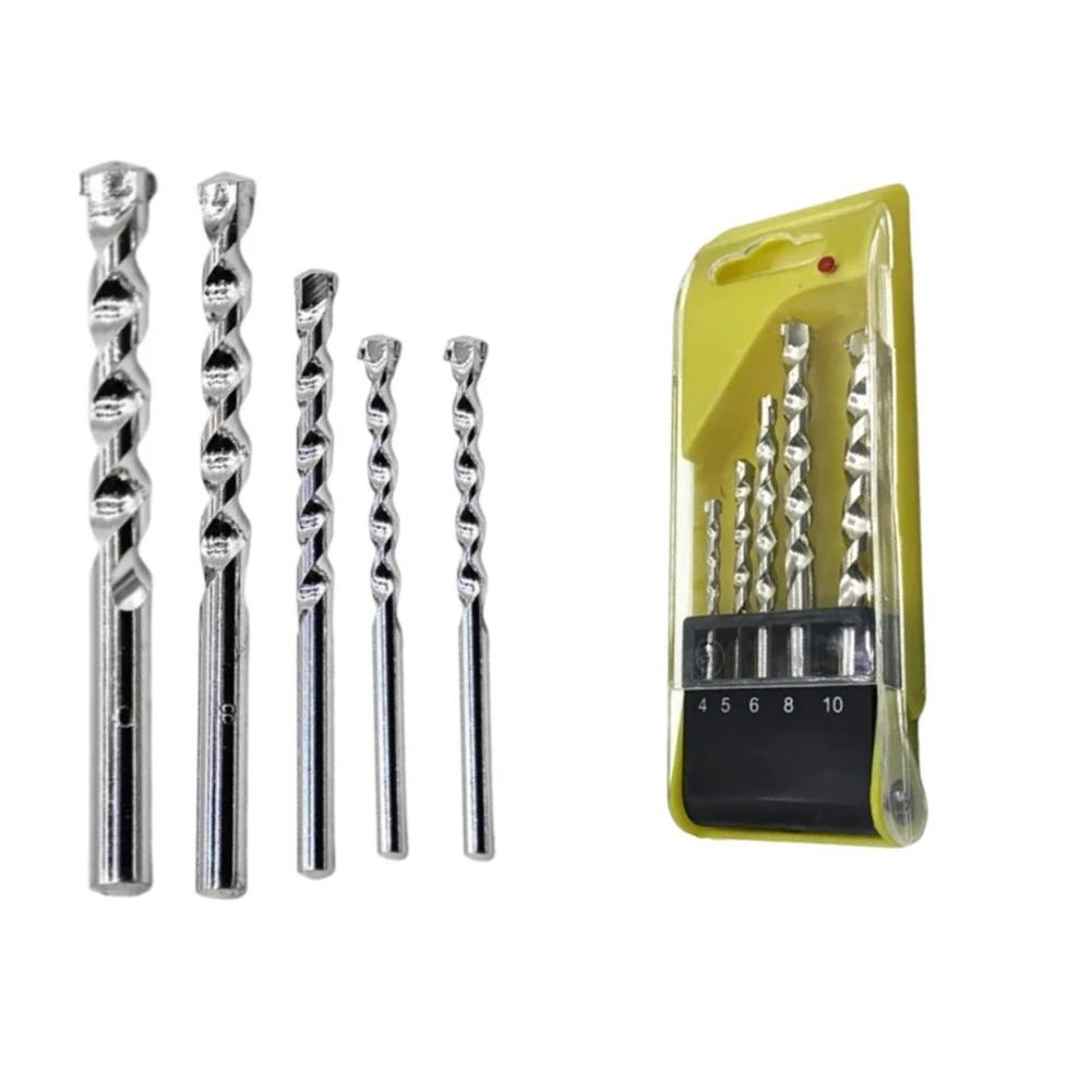 5Pcs Drill Bits W/box 4/5/6/8/10mm Drill Head For Bricks Drywall Ceramic Wall Glass Punching Hole Cutter Hand Drill Tool Parts
5Pcs Drill Bits W/box 4/5/6/8/10mm Drill Head For Bricks Drywall Ceramic Wall Glass Punching Hole Cutter Hand Drill Tool Parts