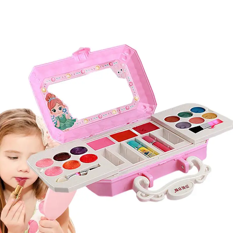 Children's Makeup Princess Real Washable Pretend Play Cosmetic Set Fold out Makeup Palette Play Make up Toys Makeup Vanities
Children's Makeup Princess Real Washable Pretend Play Cosmetic Set Fold out Makeup Palette Play Make up Toys Makeup Vanities