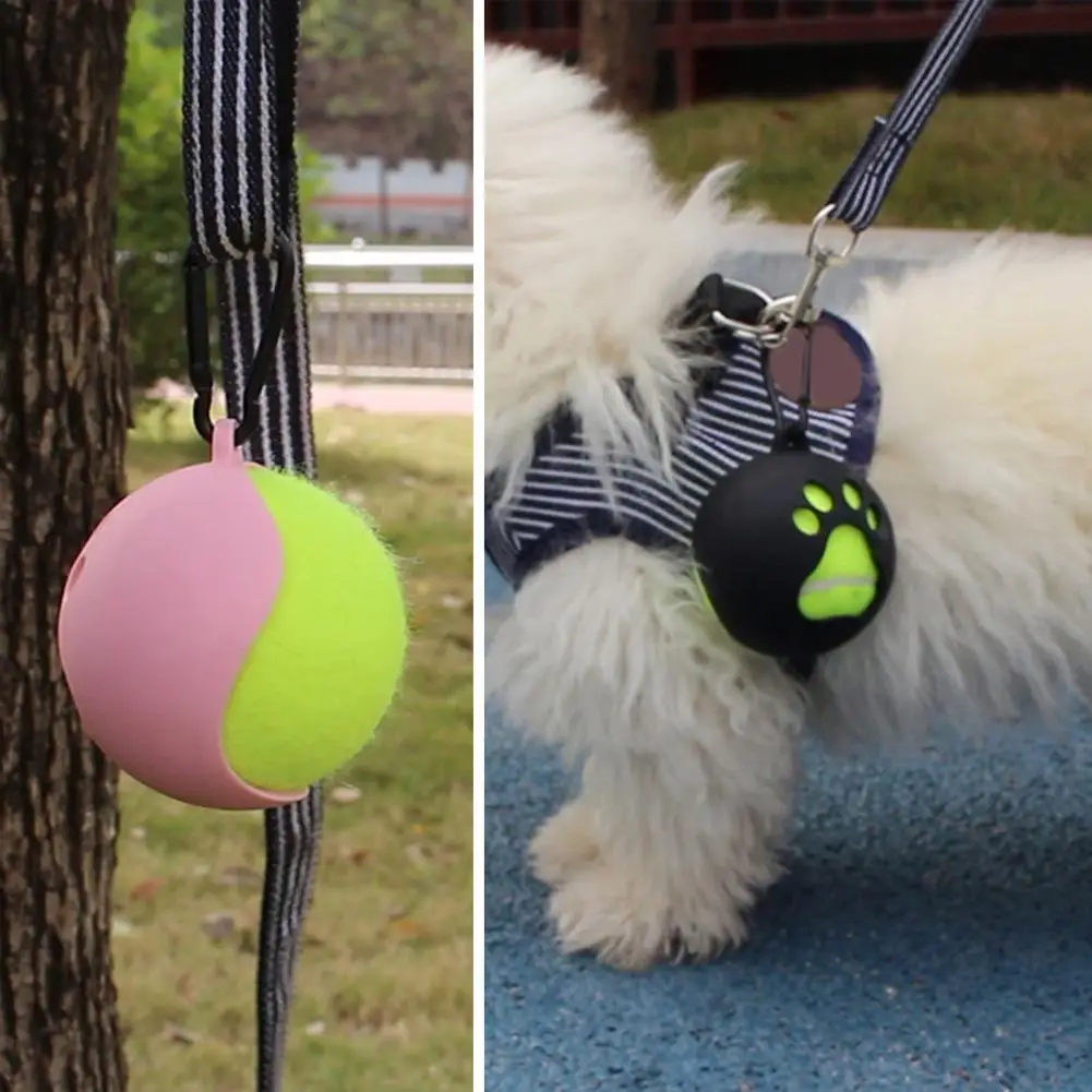

Стандартный держатель для теннисных мячей, держатель для питомцев, легкий держатель для теннисных мячей с креплением на поводке для собак без использования рук, легко для активного использования