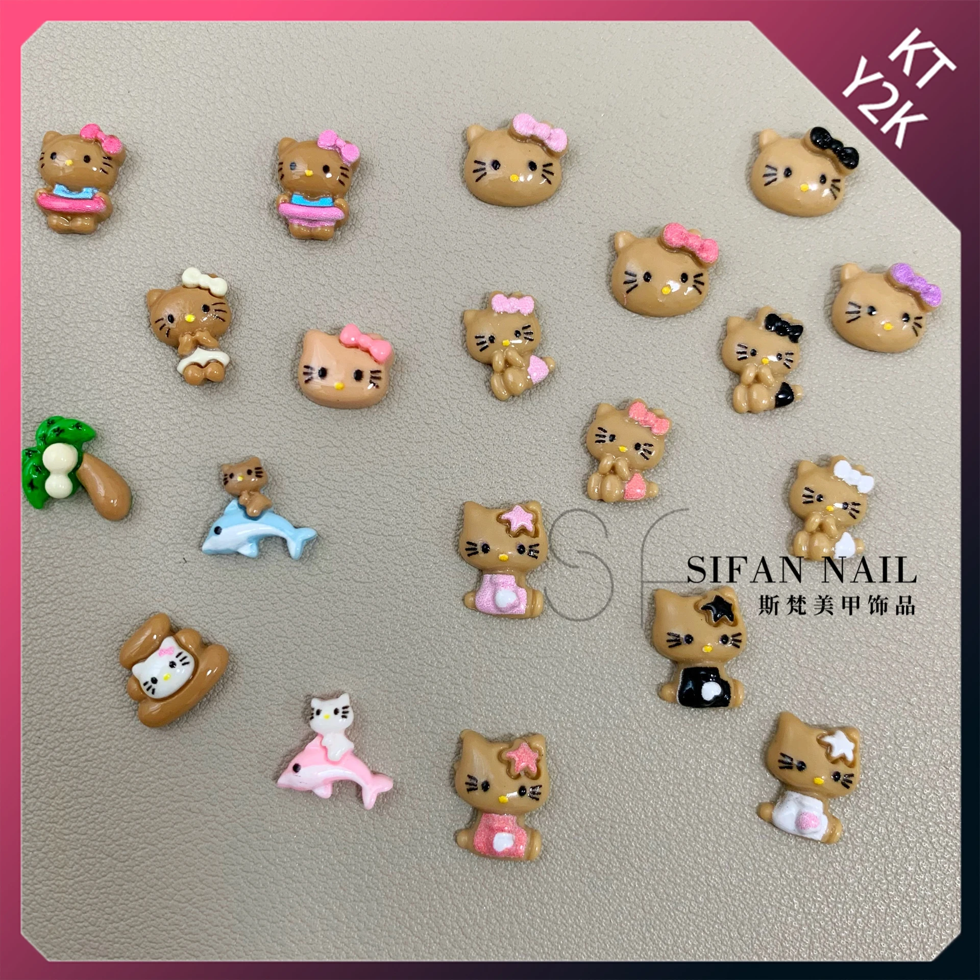 Resin Cartoon KT Beach HelloKitty Three-dimensional Cute K Door Wearable Nail Accessories Hellokitty Animal Cartoon Sanrio Diy
Resin Cartoon KT Beach HelloKitty Three-dimensional Cute K Door Wearable Nail Accessories Hellokitty Animal Cartoon Sanrio Diy