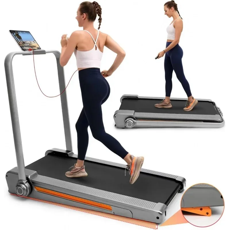 

2 in 1 Foldable Treadmill with Incline,Walking Pad Treadmill for Home Office,Under Desk Treadmill 2.5HP, 330 LBS Weight Capacity