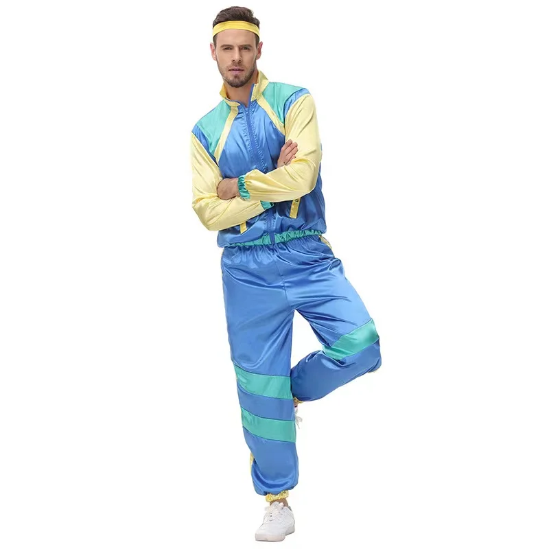 Man Halloween Sports Style Aerobic Costumes Adult Hip Hop Singer Hippie Disco Cosplay Carnival Purim Stage Role Play Party Dress
Man Halloween Sports Style Aerobic Costumes Adult Hip Hop Singer Hippie Disco Cosplay Carnival Purim Stage Role Play Party Dress