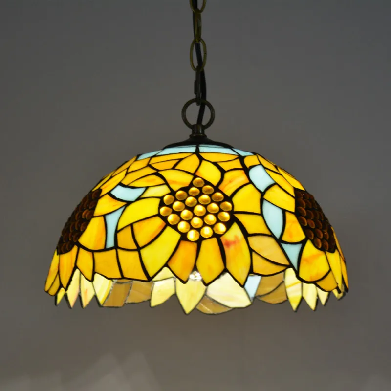 Tiffany Sun Flower Pendant Lights Mediterranean Baroque Stained Glass Hanging Lamp Living Room Lighting Fixtures Home Loft Decor
Tiffany Sun Flower Pendant Lights Mediterranean Baroque Stained Glass Hanging Lamp Living Room Lighting Fixtures Home Loft Decor