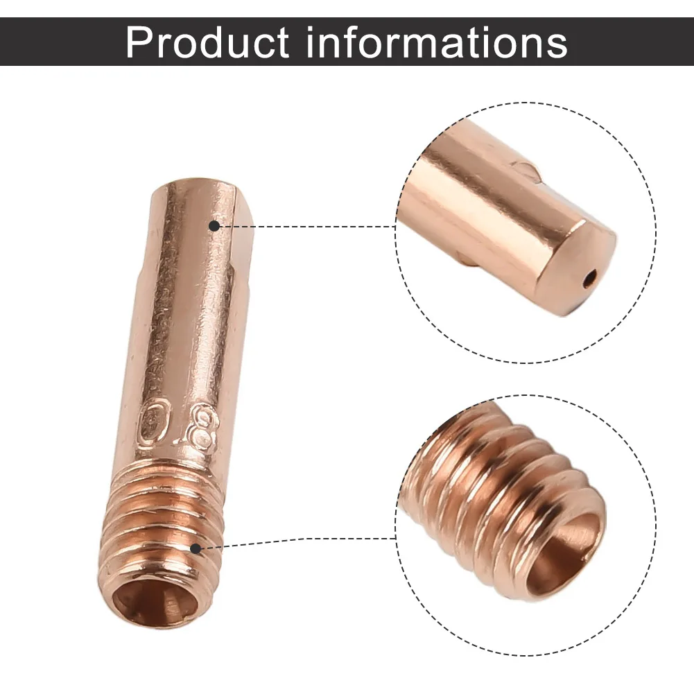 21PCSGasless Flux Nozzle Tip Fit TITANIUM Easy-Flux 125 Amp Welder 56355 56359 Welding Torch Contact Contact Tip
21PCSGasless Flux Nozzle Tip Fit TITANIUM Easy-Flux 125 Amp Welder 56355 56359 Welding Torch Contact Contact Tip