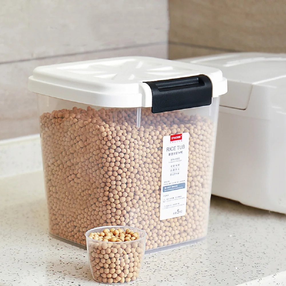 Kitchen Moisture Proof Sealed Jar, Grain Organizer, Hermetic Flour Rice Container Cereals Bucket Storage Box Coffee Bean Pet Foo
Kitchen Moisture Proof Sealed Jar, Grain Organizer, Hermetic Flour Rice Container Cereals Bucket Storage Box Coffee Bean Pet Foo