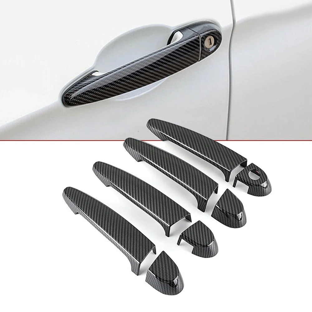 

4Pcs Carbon Fiber Door Handle Covers Trims LHD For E87 E90 E91 E92 E93 F30 X1 X2 X3 X4 X6 For BMW 320i 328i 325i Car Accessories