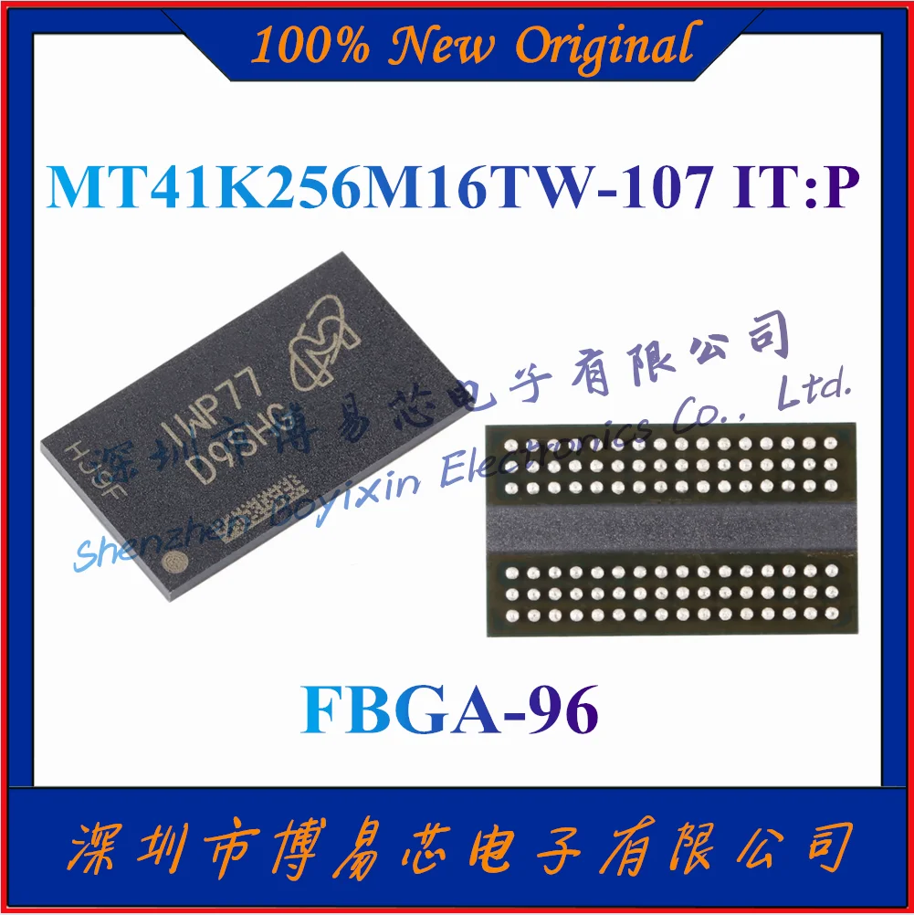 

NEW MT41K256M16TW-107 IT:P Original authentic 4Gb DDR3LSDRAMN memory chip, package FBGA-96