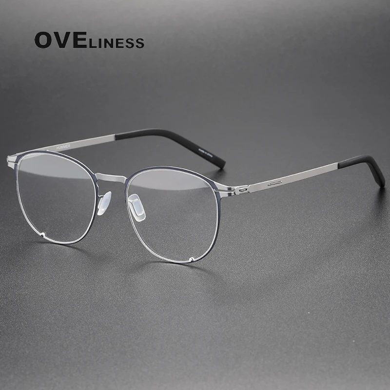 New Round Pure titanium Glasses Frame Men Optical Myopia Prescription Eyeglasses Frames Women Denmark Luxury Screwless Eyewear
New Round Pure titanium Glasses Frame Men Optical Myopia Prescription Eyeglasses Frames Women Denmark Luxury Screwless Eyewear