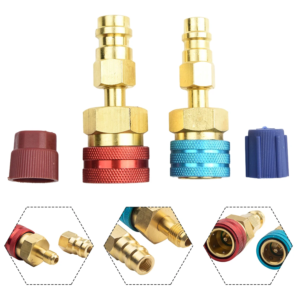 R1234yf To R134a Quick Coupler Adapter High Low Side Conversion Kit AC Air Conditioning Conversion Kit Replacement Parts
R1234yf To R134a Quick Coupler Adapter High Low Side Conversion Kit AC Air Conditioning Conversion Kit Replacement Parts