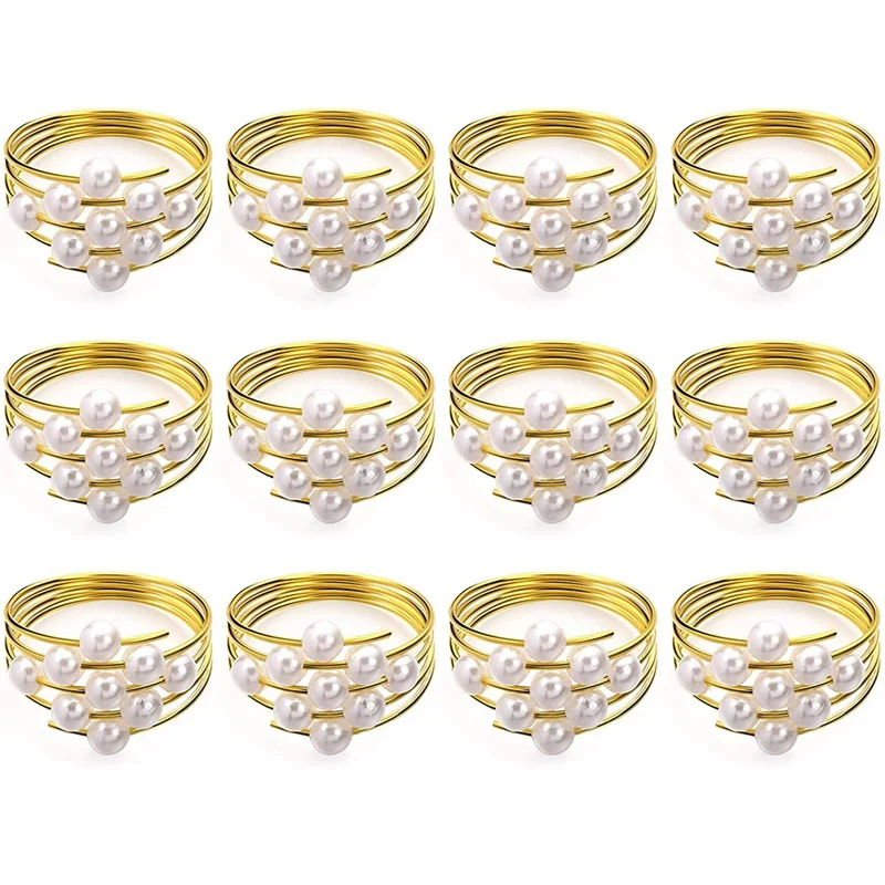 HOT SALE Set Of 12 Gold Pearls Napkin Rings Weddings Favors Serviette Napkin Rings For Dinner Table Pearl Napkin Buckles Rings
HOT SALE Set Of 12 Gold Pearls Napkin Rings Weddings Favors Serviette Napkin Rings For Dinner Table Pearl Napkin Buckles Rings
