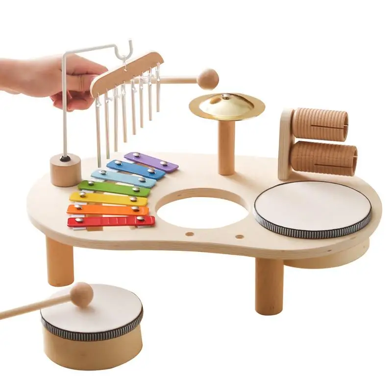 Kids Drum Set 7 In 1 Montessori Educational Toy With Xylophone Wooden Musical Table Top Play Set Music Wind Chime For Kids Ages
Kids Drum Set 7 In 1 Montessori Educational Toy With Xylophone Wooden Musical Table Top Play Set Music Wind Chime For Kids Ages