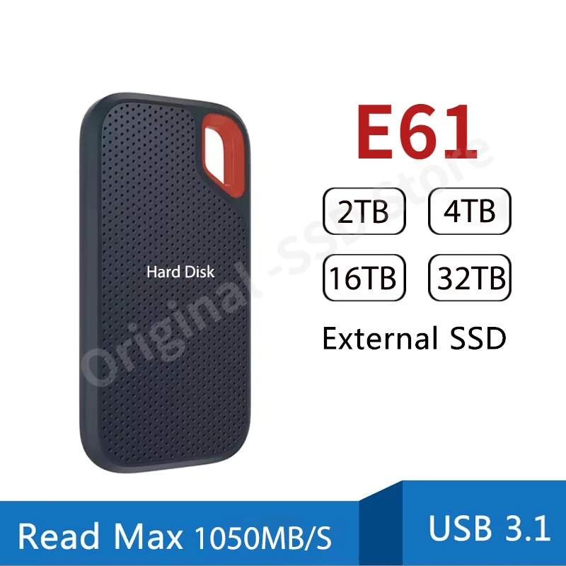 Hard Disk Mobile SSD E61 256TB USB 3.1 HD 2TB High-speed Mobile Solid External Hard Storage Devices Disks For PS5 PC/Mac Laptop
Hard Disk Mobile SSD E61 256TB USB 3.1 HD 2TB High-speed Mobile Solid External Hard Storage Devices Disks For PS5 PC/Mac Laptop