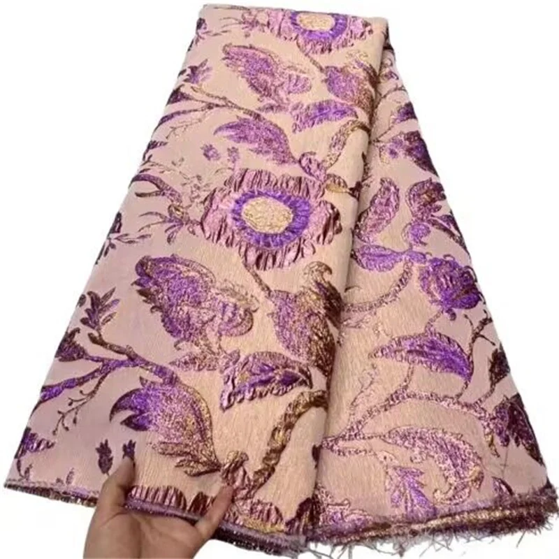 Purple/Pink Brocade Jacquard African Lace Fabric French Lace Fabric High Quality Nigerian Lace Fabric For Diy Dress Sew
Purple/Pink Brocade Jacquard African Lace Fabric French Lace Fabric High Quality Nigerian Lace Fabric For Diy Dress Sew