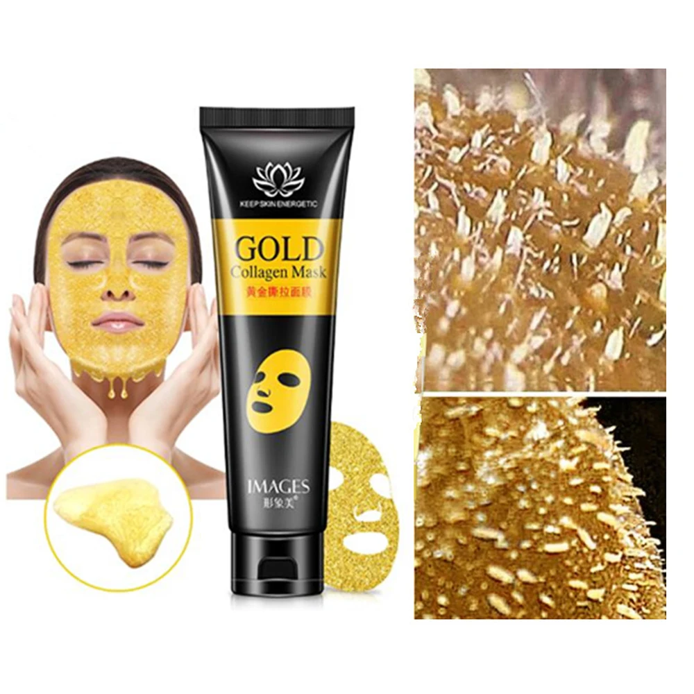 

24k Gold Collagen Against Black Dots Facial Mask Blackhead Remover Peel off mask Skin Care Product Deep Cleansing Peeling Mask