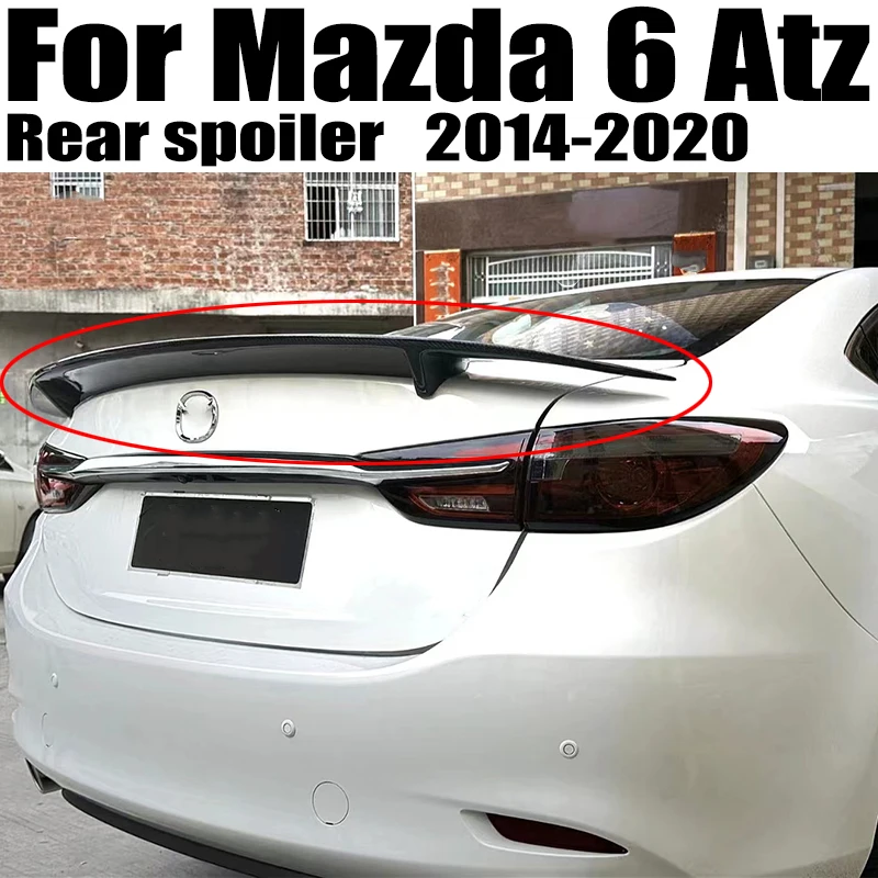 

Для Mazda 6 спойлер Atenza 2014-2020 RT стильный высококачественный материал из углеродного волокна Автомобильный задний багажник крышка спойлер комплект аксессуаров