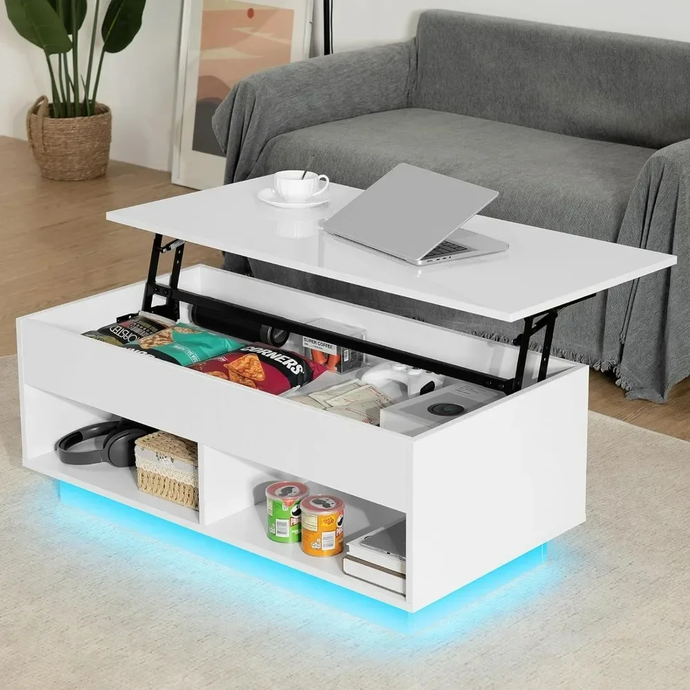 Coffee Table with Hidden Storage LED, High Gloss White 3 Tiers Tea Tables with Storage Center Tables, Coffees Table
Coffee Table with Hidden Storage LED, High Gloss White 3 Tiers Tea Tables with Storage Center Tables, Coffees Table