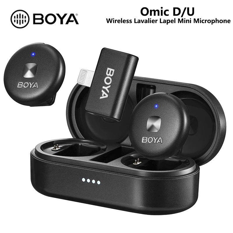BOYA Omic D/U Wireless Lavalier Lapel Mini Microphone Condenser Mic for iPhone iPad Android Smartphone Video Live Broadcast Vlog
BOYA Omic D/U Wireless Lavalier Lapel Mini Microphone Condenser Mic for iPhone iPad Android Smartphone Video Live Broadcast Vlog