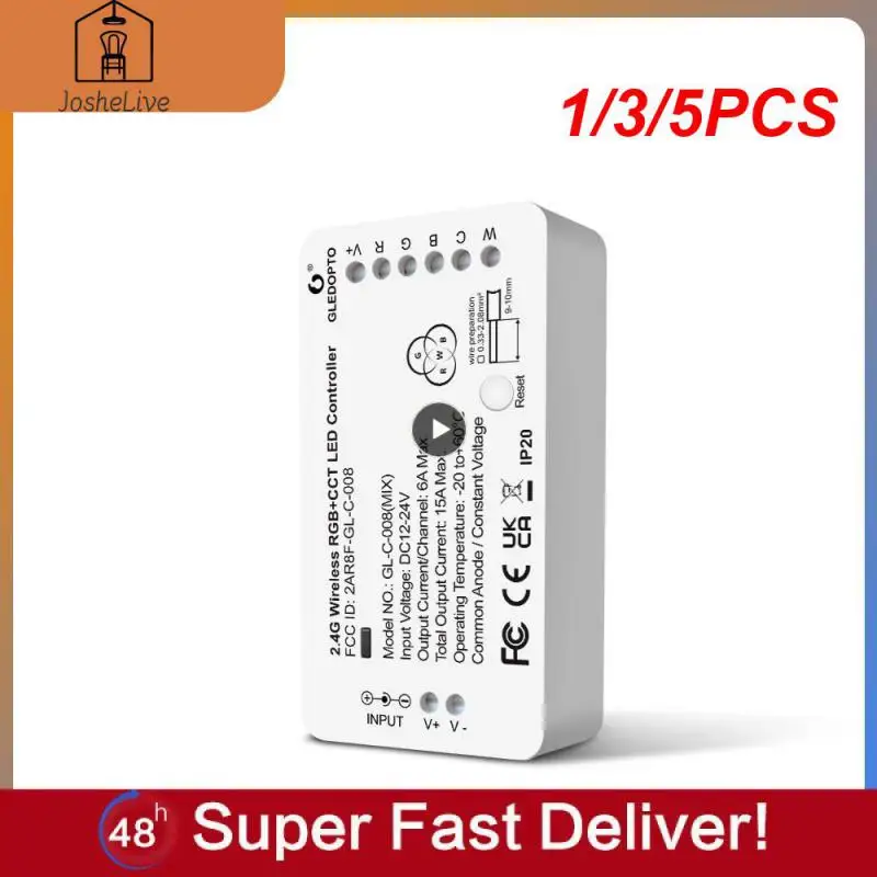 1/3/5PCS 3.0 DC12-24V RGB+CCT RGBW WWCW Smart LED Strip Controller Voice Control Work with Echo Plus SmartThings
1/3/5PCS 3.0 DC12-24V RGB+CCT RGBW WWCW Smart LED Strip Controller Voice Control Work with Echo Plus SmartThings
