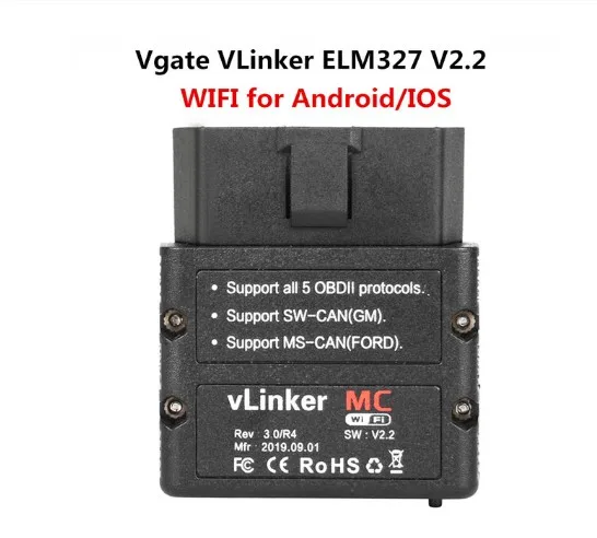 Original Vg-ate vLinker MC+ ELM327 wifi Car Scanner OBD2 Auto Diagnostic Tool for Android/IOS
Original Vg-ate vLinker MC+ ELM327 wifi Car Scanner OBD2 Auto Diagnostic Tool for Android/IOS