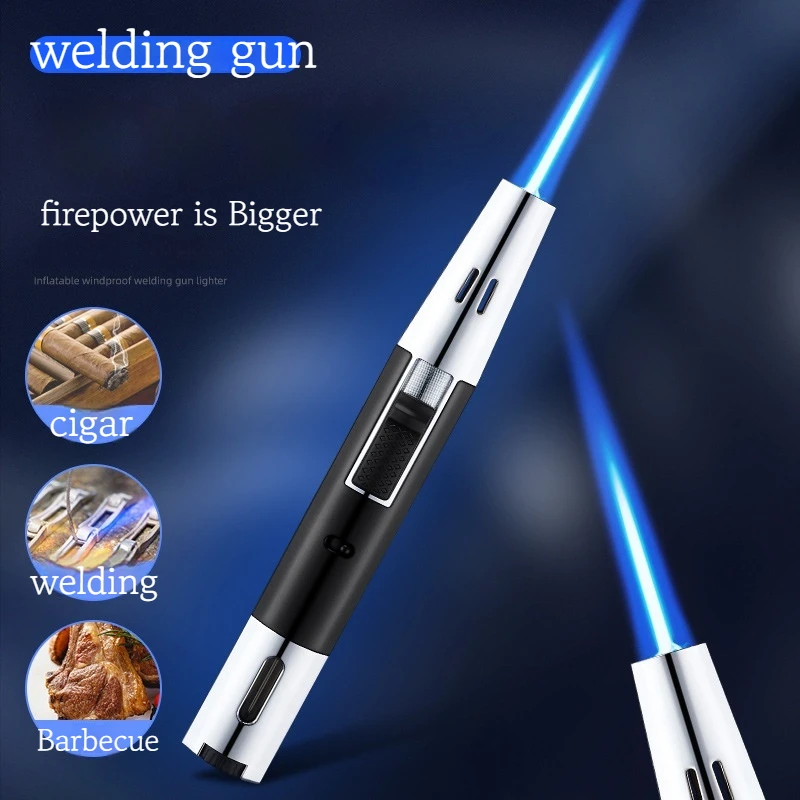Hot Windproof Direct Punch Lighter Cigar Welding Baking Mosquito Coil Gun Portable Outdoor Kitchen Metal Inflatable Igniter Men
Hot Windproof Direct Punch Lighter Cigar Welding Baking Mosquito Coil Gun Portable Outdoor Kitchen Metal Inflatable Igniter Men