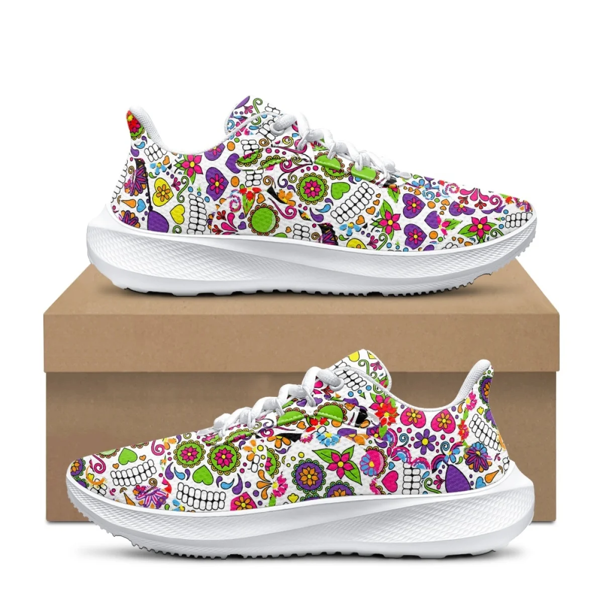 Sugar Skull Printing Sports Running Sneaker Fashion Style Shock Absorption Portable Shoe Brand Design Lace Up Footwear for Women
Sugar Skull Printing Sports Running Sneaker Fashion Style Shock Absorption Portable Shoe Brand Design Lace Up Footwear for Women
