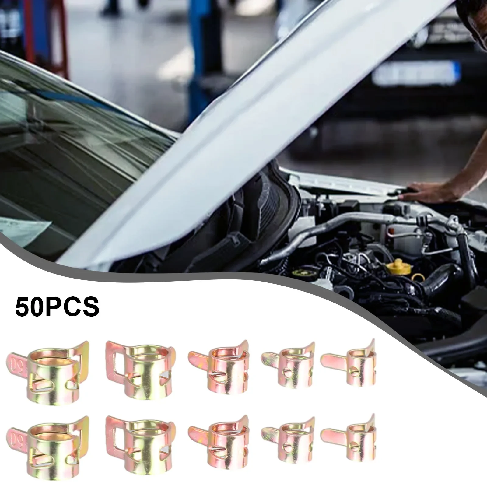 50Pcs Fastener 5/6/7/8/9mm Spring Clip Fuel Water Line Hose Air Tube Clamps Fuel Water Tube Clamps Vacuum Silicon Hose Clamp
50Pcs Fastener 5/6/7/8/9mm Spring Clip Fuel Water Line Hose Air Tube Clamps Fuel Water Tube Clamps Vacuum Silicon Hose Clamp