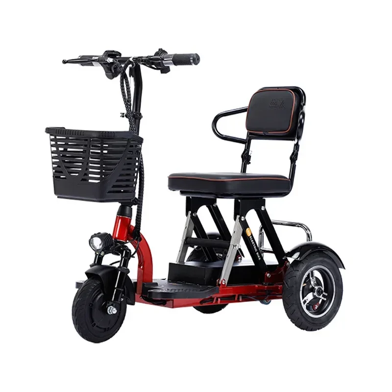 

adult 3 wheel elderly enclosed folding mobility electric tricycles three wheel scooter for handicap 48V 300W 20AH 30-35km