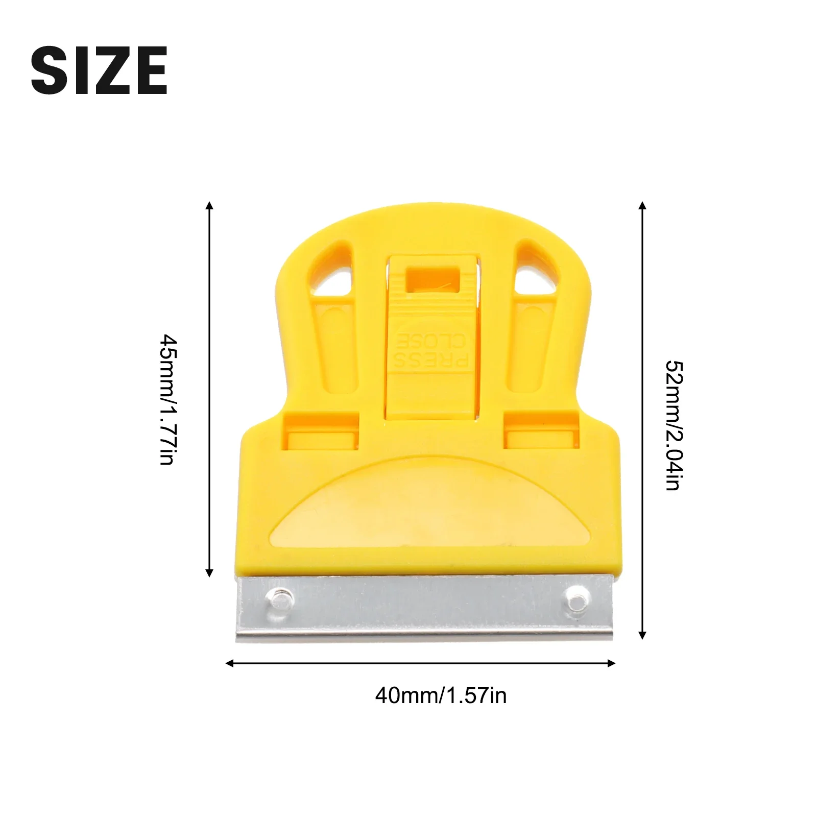 1pc Scraper With Steel Plastic Blade One-Sided Painting Scraper Holder Handle Standard Window Tinting Scraper Tool
1pc Scraper With Steel Plastic Blade One-Sided Painting Scraper Holder Handle Standard Window Tinting Scraper Tool