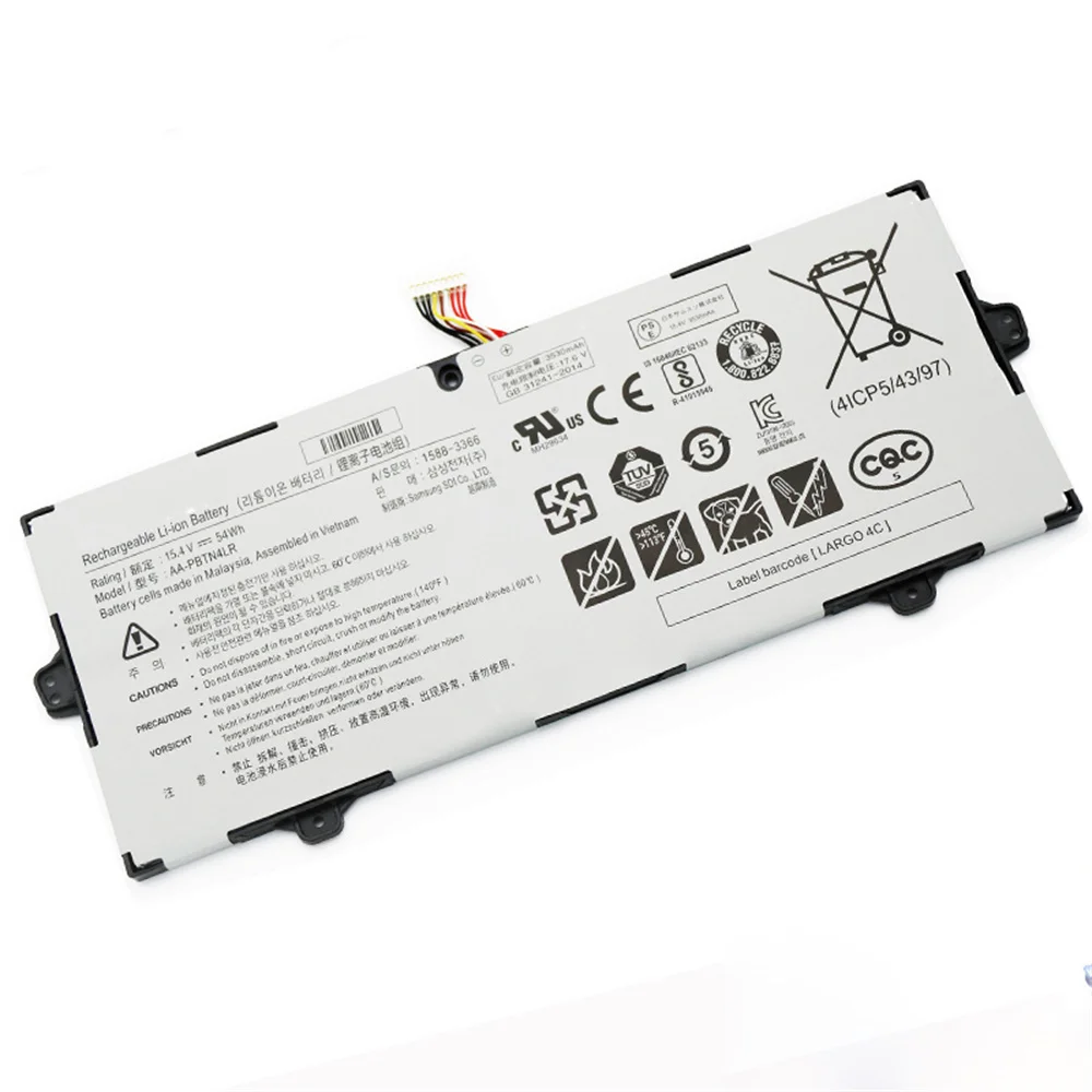 

AA-PBTN4LR BA43-00 Laptop Battery For Samsung NP940X5M-X02US NP940X3M-K01US NOTEBook 9 PRO 15 NP940X5N NT950QAA 15.4V 54WH