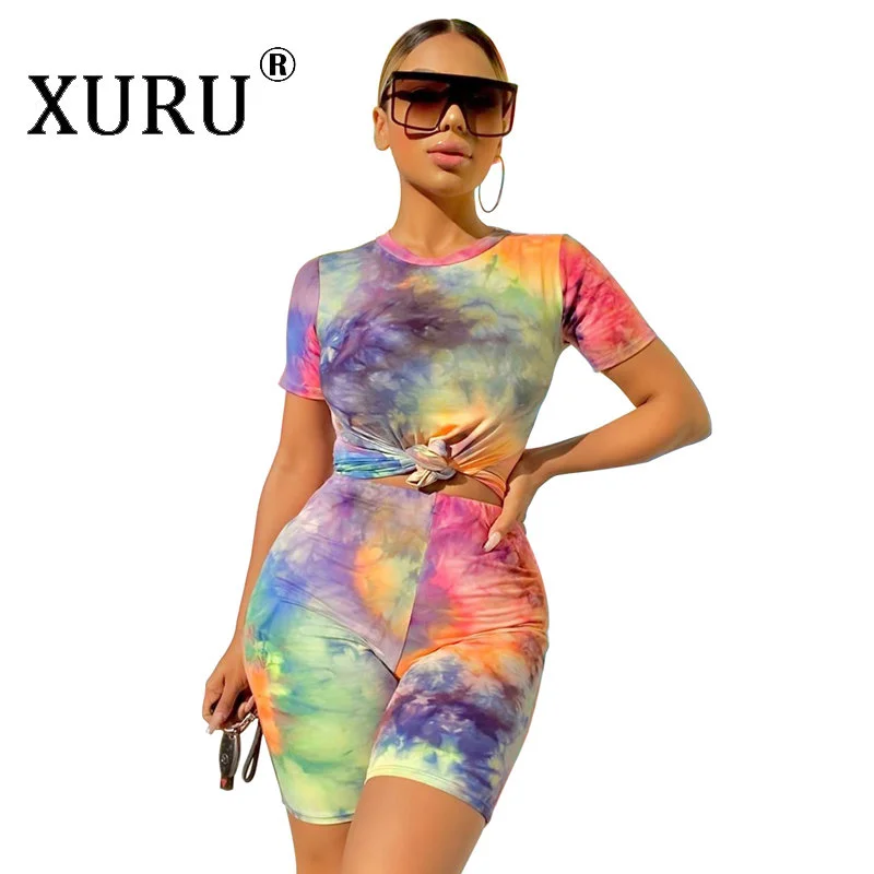 XURU-sexy Sports Casual Tie-dyed Shorts Set, New Summer Women's Shorts Two-piece Set 59A201015
XURU-sexy Sports Casual Tie-dyed Shorts Set, New Summer Women's Shorts Two-piece Set 59A201015