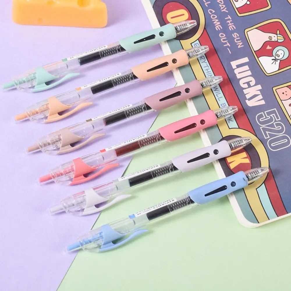 6 Color Gel Pens Creative 0.5mm Colored Ink Press Type Ballpoint Pen Signing Pen Students Gift
6 Color Gel Pens Creative 0.5mm Colored Ink Press Type Ballpoint Pen Signing Pen Students Gift