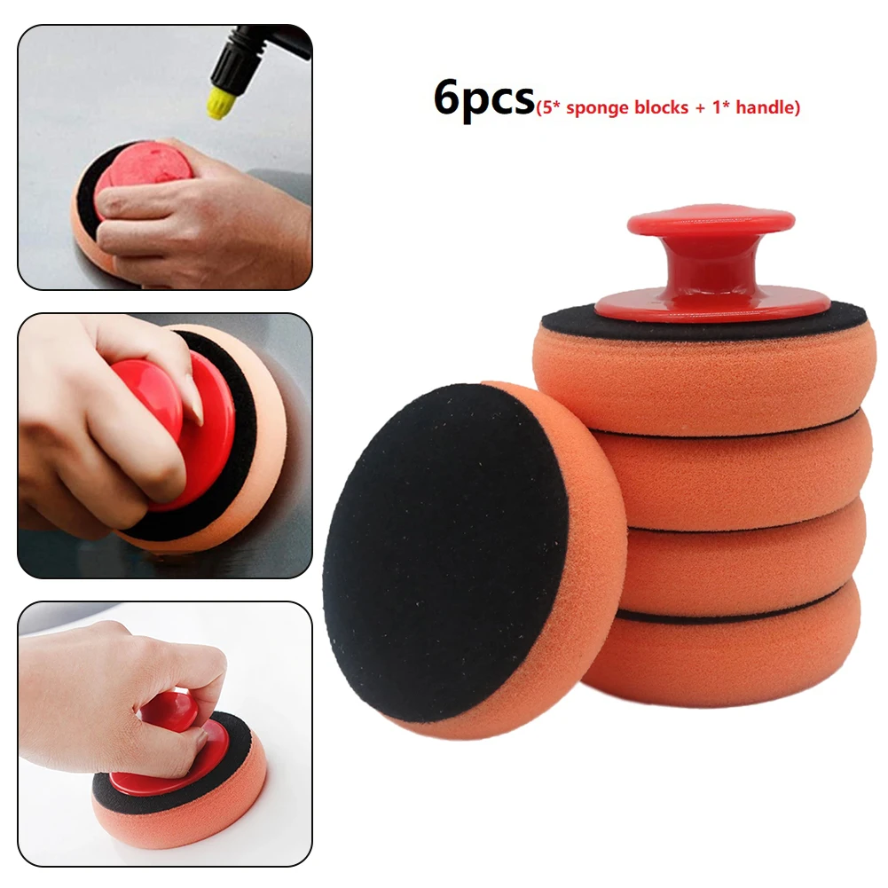6Pcs/Set Car Waxing Sponge High Density Buffing Wipe Polisher Pads Kit Polishing Handle Cleaning Sponge For Car Glass Home
6Pcs/Set Car Waxing Sponge High Density Buffing Wipe Polisher Pads Kit Polishing Handle Cleaning Sponge For Car Glass Home