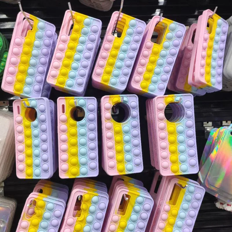 Pop Fidget Toys Bubble Case for Samsung A52/A32 5G/A10E/S21/S20/A72/Note10 Plus Rainbow A01 Silicone Case Galaxy A02 Phone Case
Pop Fidget Toys Bubble Case for Samsung A52/A32 5G/A10E/S21/S20/A72/Note10 Plus Rainbow A01 Silicone Case Galaxy A02 Phone Case