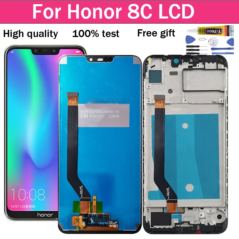 6.26" New 8c Display For Huawei Honor 8C LCD Display Touch Screen Digitizer Assembly For Honor8C BKK-AL10 BKK-L21 LCD
6.26" New 8c Display For Huawei Honor 8C LCD Display Touch Screen Digitizer Assembly For Honor8C BKK-AL10 BKK-L21 LCD