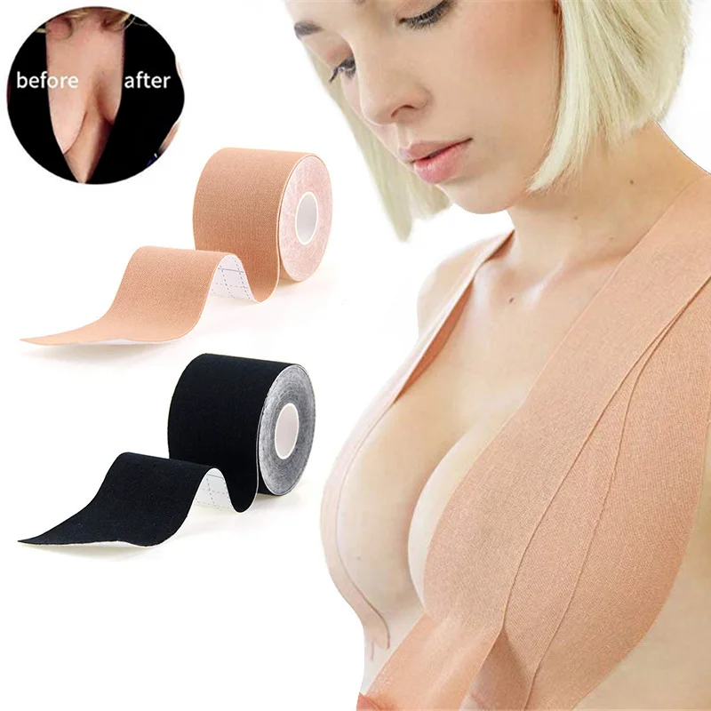 

1Set Boob Tape Bras Women Adhesive Invisible Bra Nipple Pasties Covers Breast Lift Tape Push Up Bralette Strapless Pad Sticker