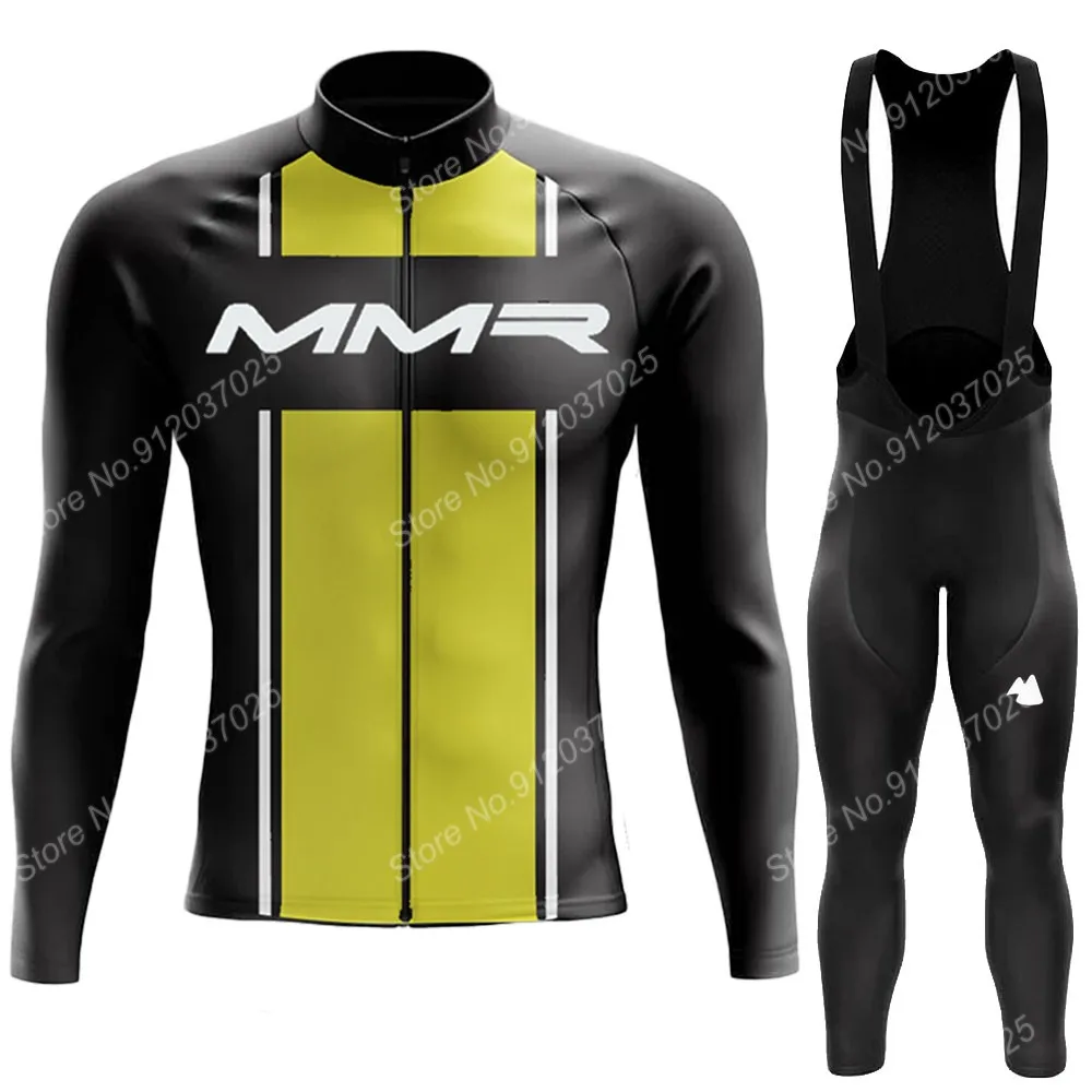

MMR команда 2023 Велоспорт Джерси комплект летняя одежда мужской костюм с длинным рукавом горный велосипед Дорожные брюки нагрудник Ropa Ciclismo