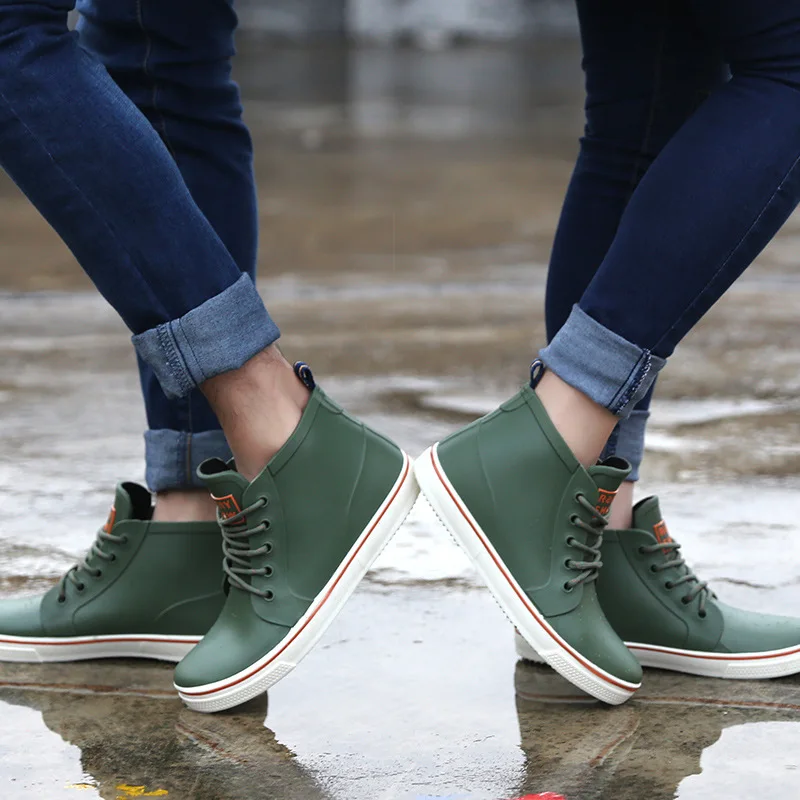 Rainshoes Non-slip Water Shoes Women Fishing Short Rainboots Rubber Men Garden Boots Men Couple Shoes New Fashion Sneakers
Rainshoes Non-slip Water Shoes Women Fishing Short Rainboots Rubber Men Garden Boots Men Couple Shoes New Fashion Sneakers