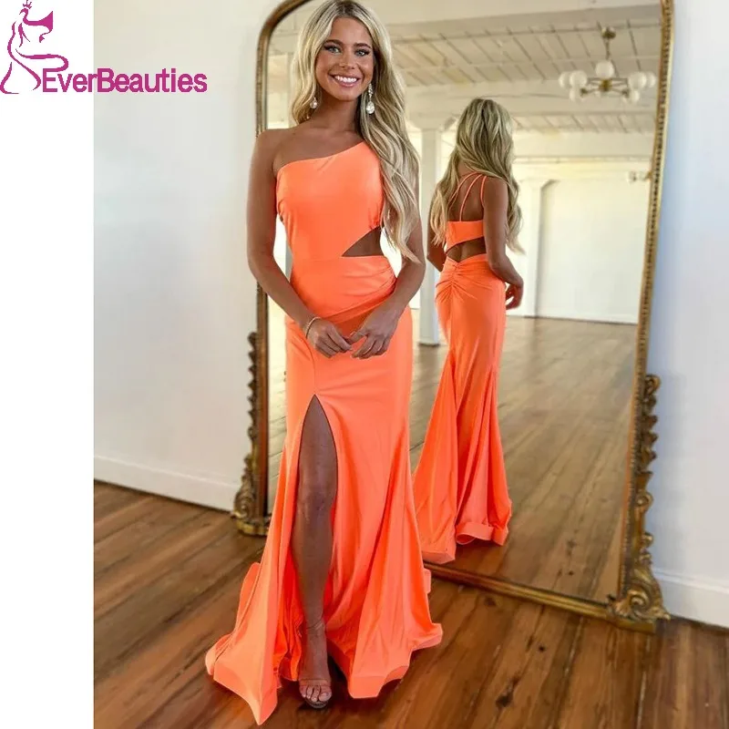 Side Slit Prom Dresses Vestidos De Graduación Satin Mermaid Evening Dresses Satin Maxi Party Gowns One Shoulder Formal Dresses
Side Slit Prom Dresses Vestidos De Graduación Satin Mermaid Evening Dresses Satin Maxi Party Gowns One Shoulder Formal Dresses